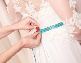 Custom fitting bridal gown